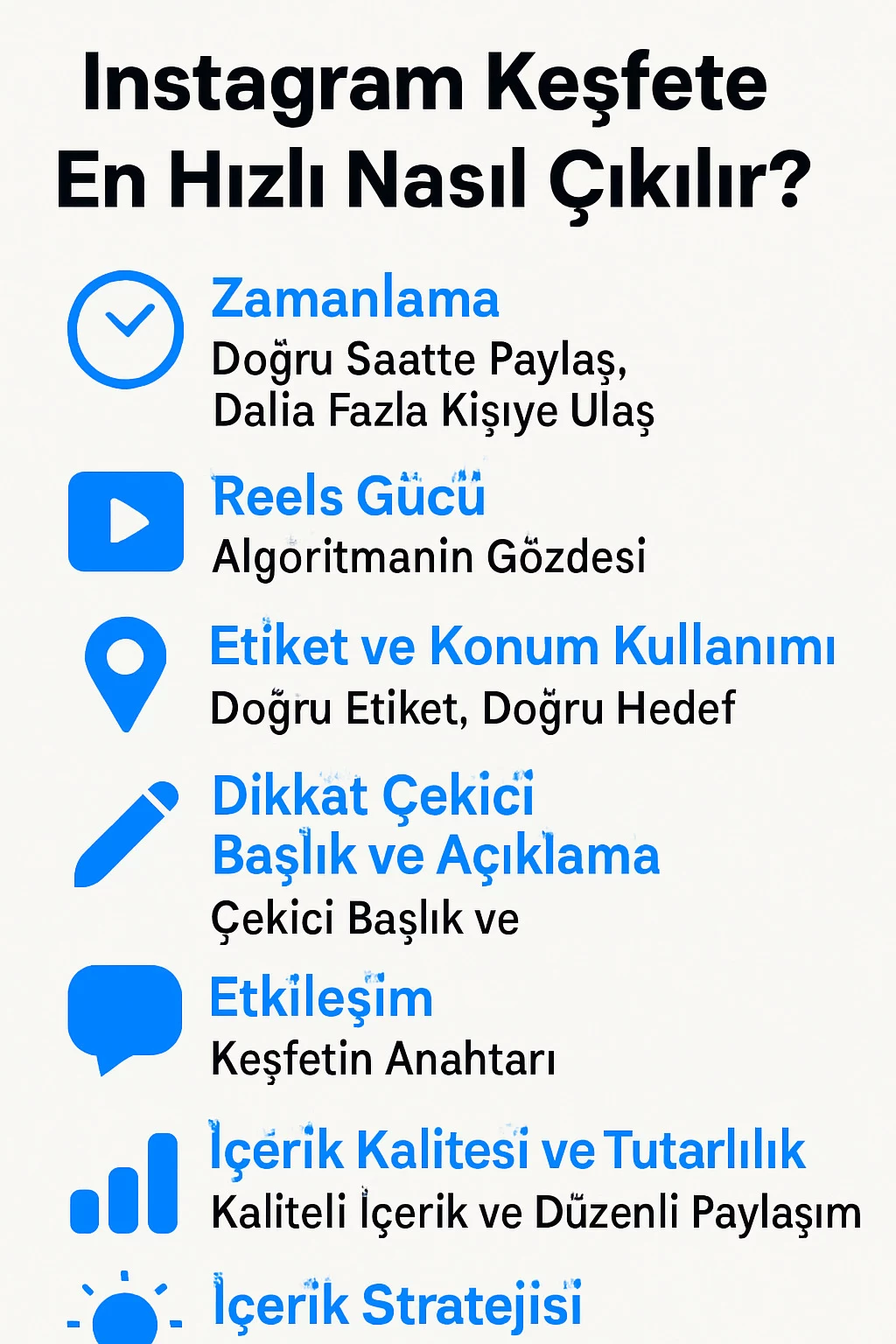 Instagram algoritması 2025 ve İnstagram organik büyüme Ücretsiz reklam stratejileri