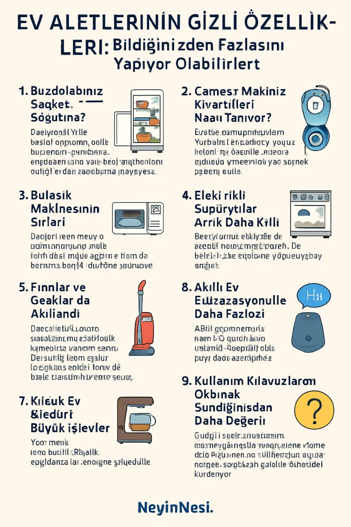 Ev Aletlerinin Bilinmeyen Özellikleri