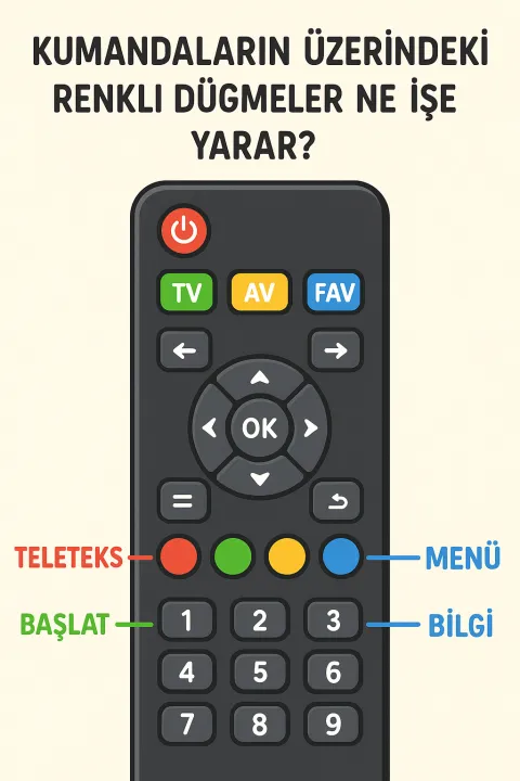 Akıllı TV Kumandası ve Renkli Işıklar