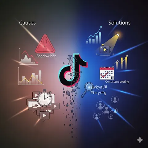 tiktok gösterim düşüşü