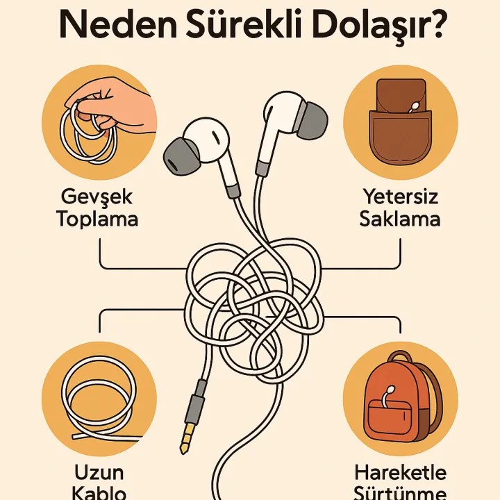 Kulaklık Kabloları Neden Sürekli Dolaşır?