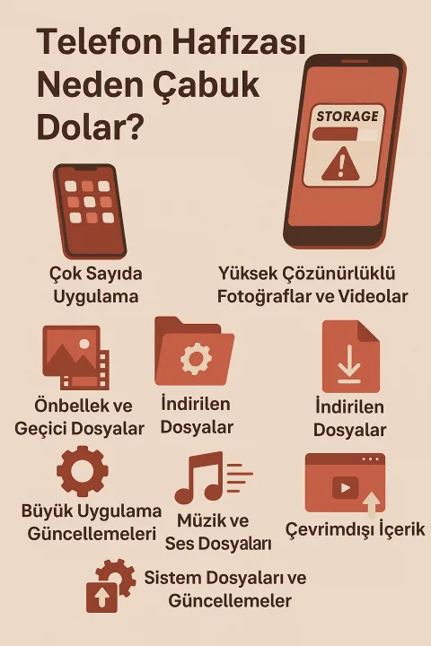telefon hafızası