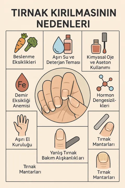 tırnak kırılması