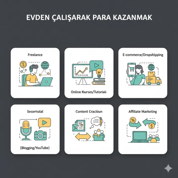 evden çalışarak para kazanmak