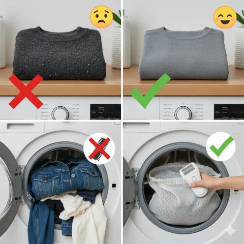 kıyafetlerde tüylenme