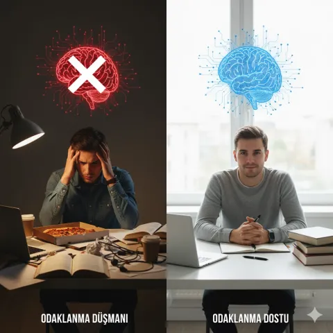 odaklanmayı arrttıran oda düzeni