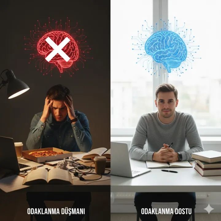 odaklanmayı arrttıran oda düzeni