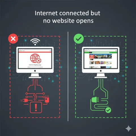 bilgisayar internete bağlı
