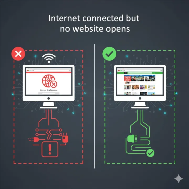 bilgisayar internete bağlı