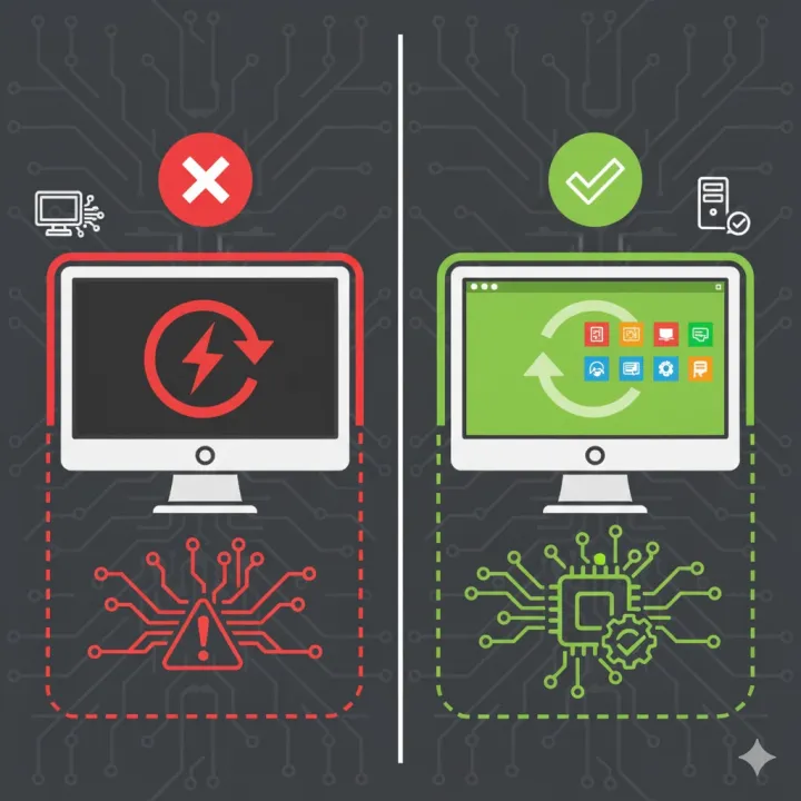 bilgisayar reset atıyor