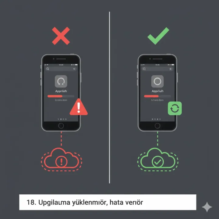 uygulama yüklenmiyor