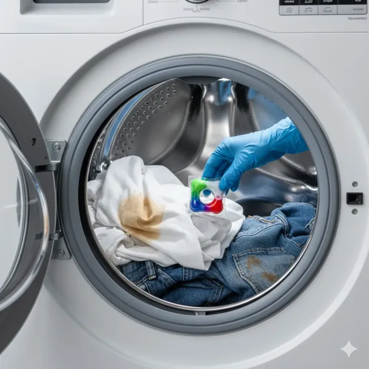 Çamaşır Makinesinde Çıkmayan Lekeler Nasıl Çıkar?