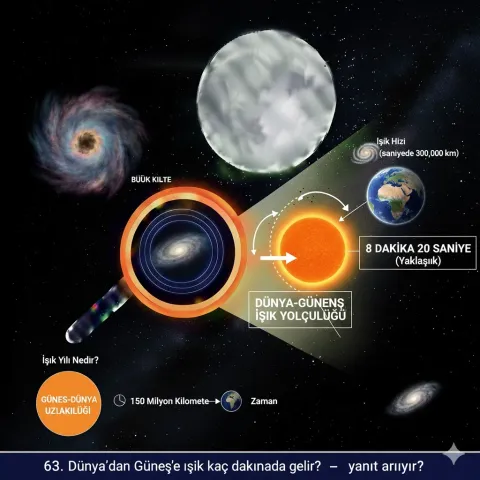 Dünya’dan Güneş’e Işık Kaç Dakikada Gelir? Kozmik Yolculuğun Gizemi