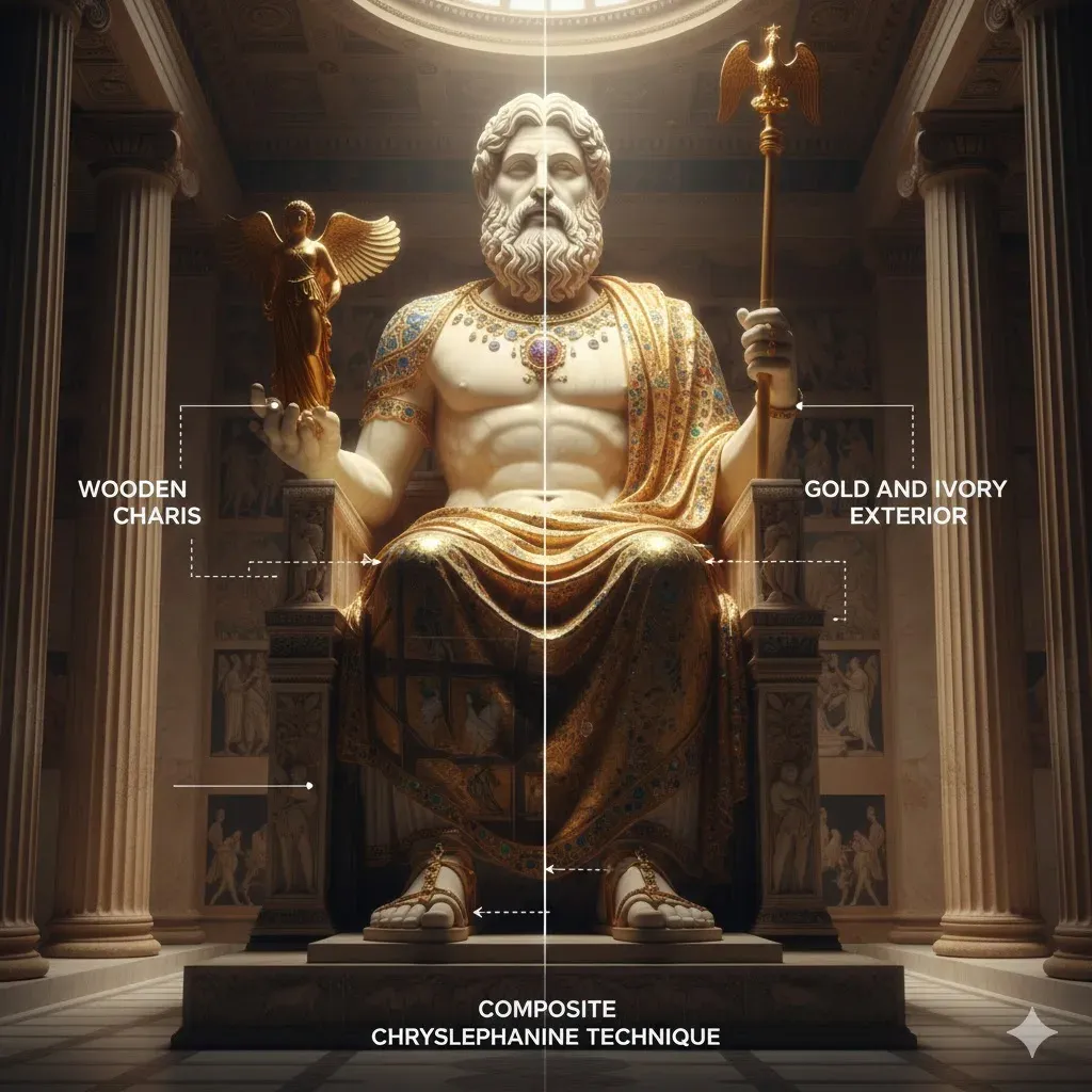 Zeus Heykeli Ahşaptan mıydı, Altından mıydı?