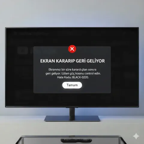 Samsung TV Ekranı Kararıp Bir Süre Sonra Geri Geliyorsa