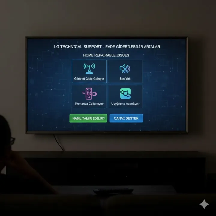 LG TV Evde Tamir Edilebilecek Arızalar