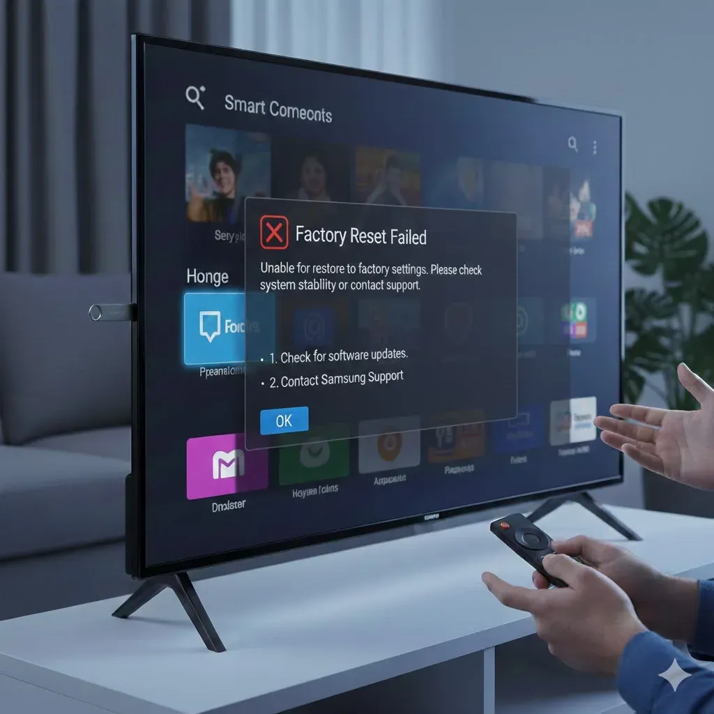 Samsung Televizyon Fabrika Ayarlarına Dönmüyorsa