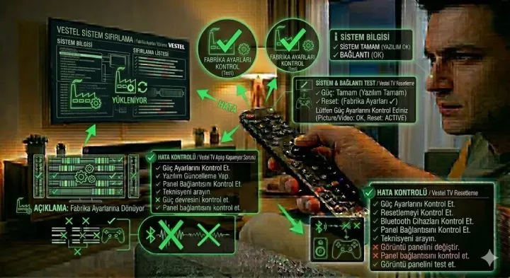 Vestel TV Reset Nasıl Atılır