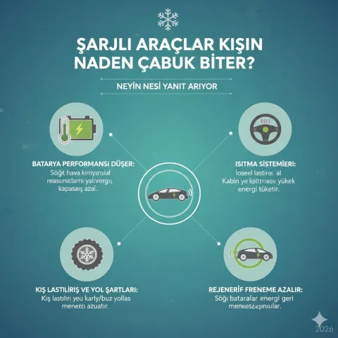 Şarjlı araçlar kışın neden çabuk biter? – Neyinnesi yanıt arıyor