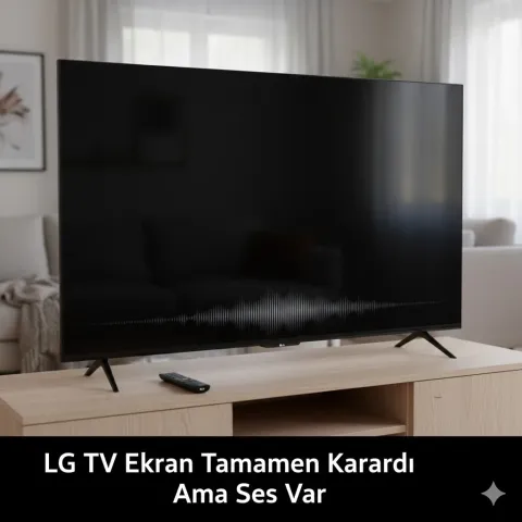 LG TV Ekran Tamamen Karardı Ama Ses Var