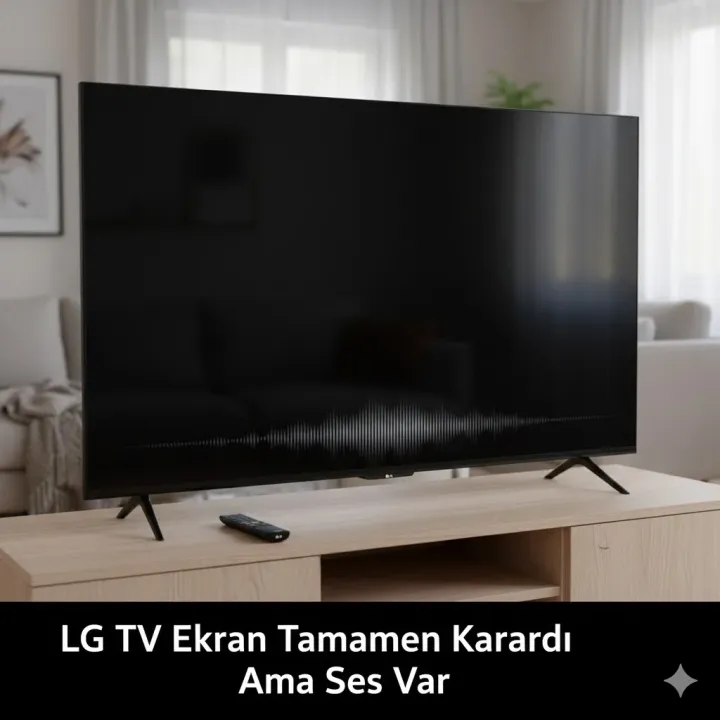 LG TV Ekran Tamamen Karardı Ama Ses Var