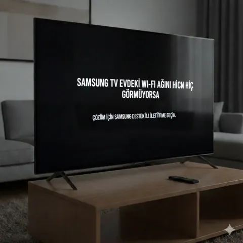 Samsung TV Evdeki Wi-Fi Ağını Hiç Görmüyorsa