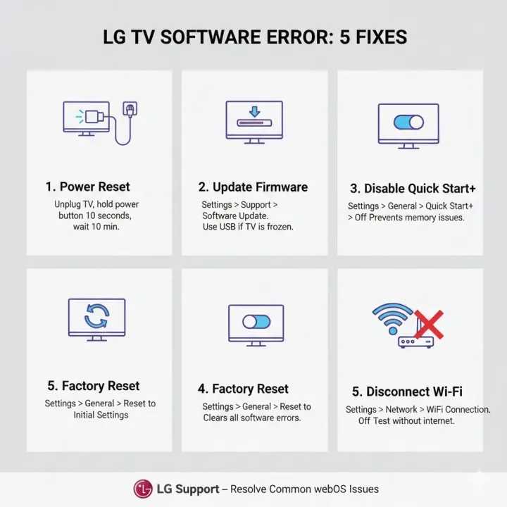 LG TV Yazılım Hatası Nasıl Düzeltilir