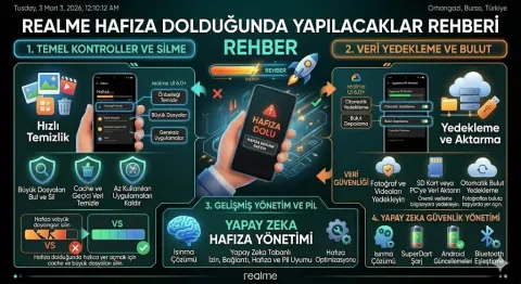 Realme hafıza dolduğunda yapılacaklar