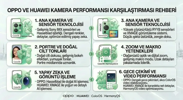 Oppo ile Huawei kamera performansı karşılaştırması