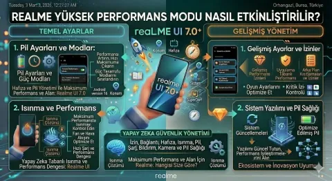 Realme yüksek performans modu nasıl etkinleştirilir?
