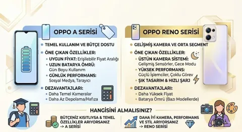 Oppo A serisi ile Reno serisi arasındaki farklar ve hangisini almalısınız?
