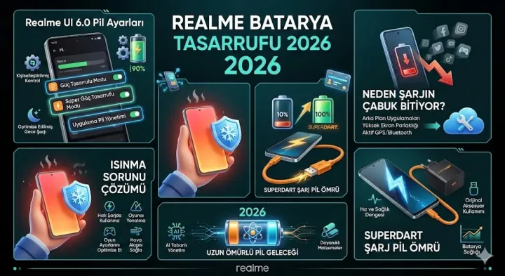 Realme telefonlarda batarya performansını artırmanın yolları