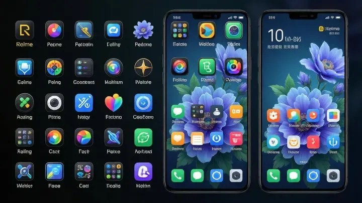 Realme widget kullanımı ve ana ekran düzenleme