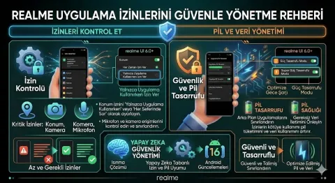 Realme uygulama izinlerini nasıl güvenle yönetirsiniz?