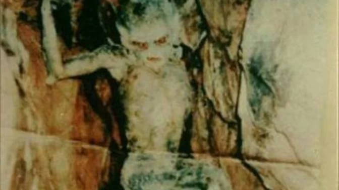 Yatakta uzanan bir kişinin duvara yansıyan gölgeyi izlediği karanlık sahne