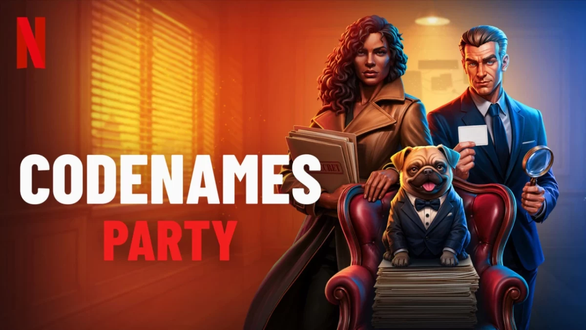 Codenames Party oyununun Netflix Games için hazırlanan kapak görseli
