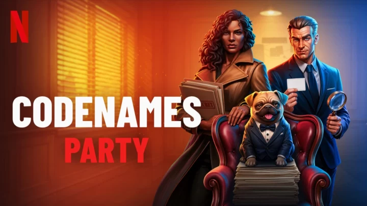 Codenames Party oyununun Netflix Games için hazırlanan kapak görseli