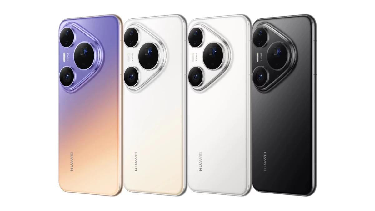 Huawei Pura 90 Plus’ın dört farklı renkte arka yüzü