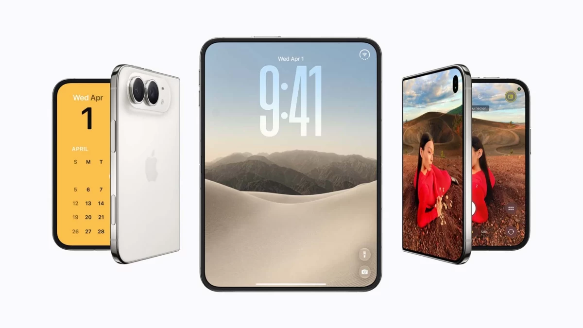 Katlanabilir iPhone Duo modellerini gösteren ürün görseli