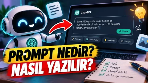 Prompt Nedir? Etkili Prompt Nasıl Yazılır? Yapay Zekâdan Daha İyi Sonuç Alma Rehberi