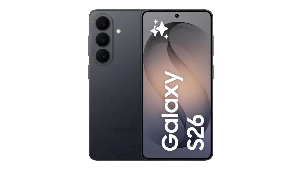 Samsung Galaxy S26 telefonun ön ve arka yüzü