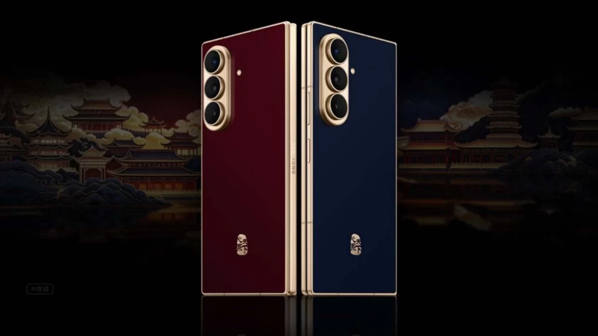 Samsung W27’nin bordo ve lacivert renk seçenekleri kapalı halde
