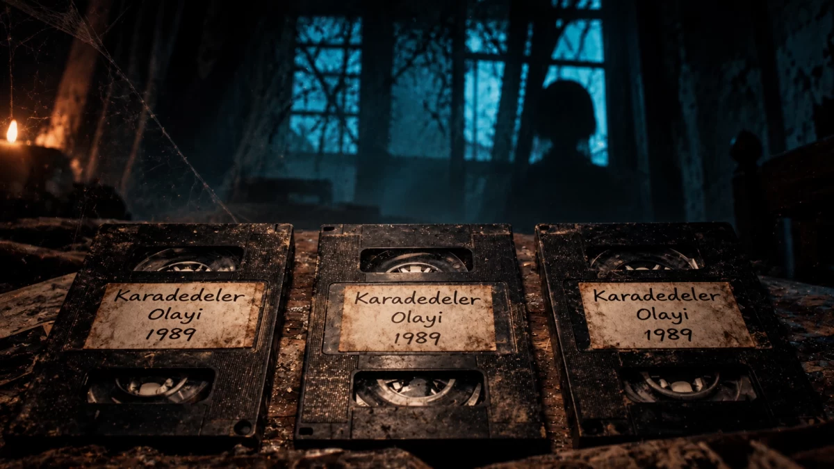 Üzerlerinde “Karadedeler Olayı 1989” yazan üç VHS kaseti