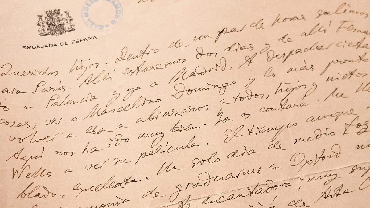 Miguel de Unamuno’nun H. G. Wells’le buluşmasını anlattığı el yazısı mektuptan bir bölüm