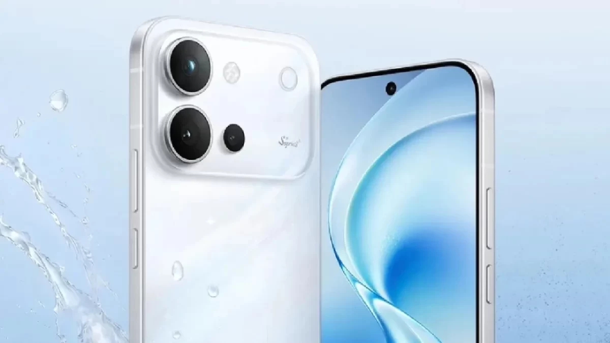 vivo S60t telefonun ön ve arka yüzünü gösteren ürün görseli