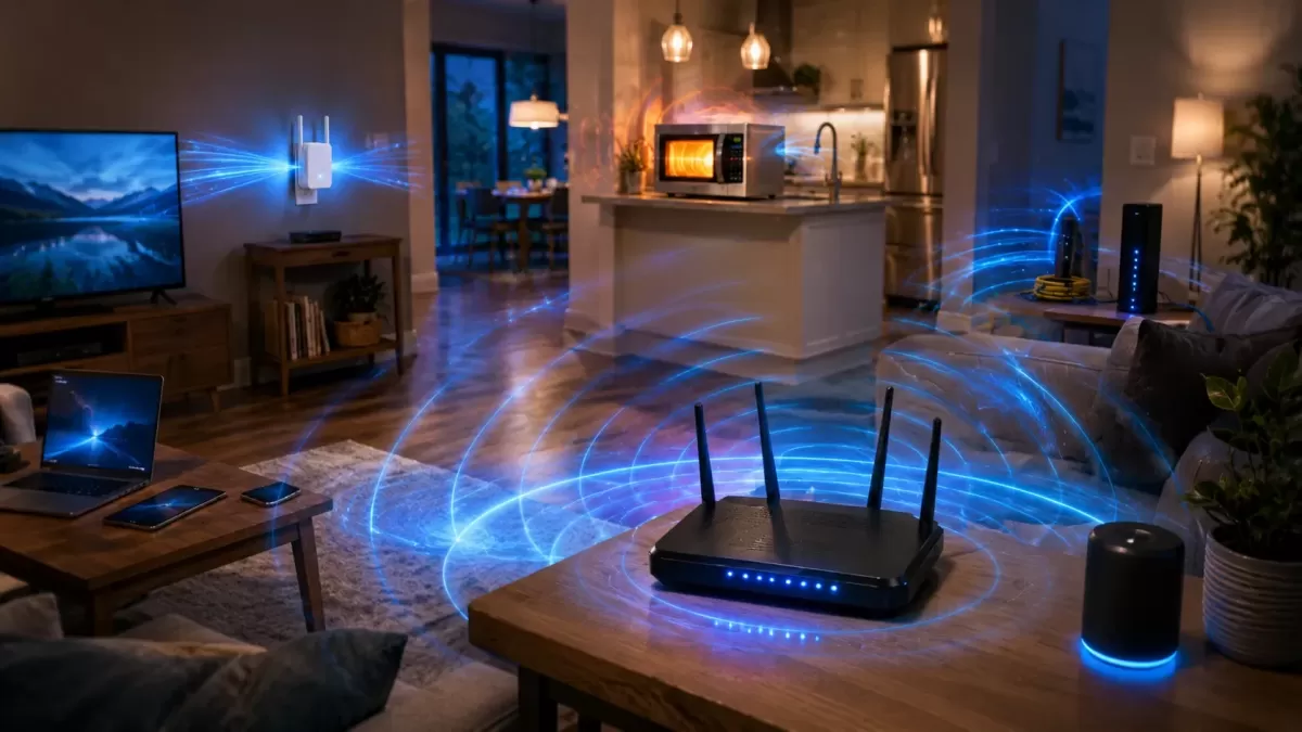 Ev içinde Wi-Fi hızını artırma konulu haber görseli