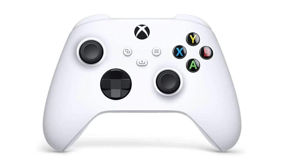 Beyaz Xbox oyun kumandası