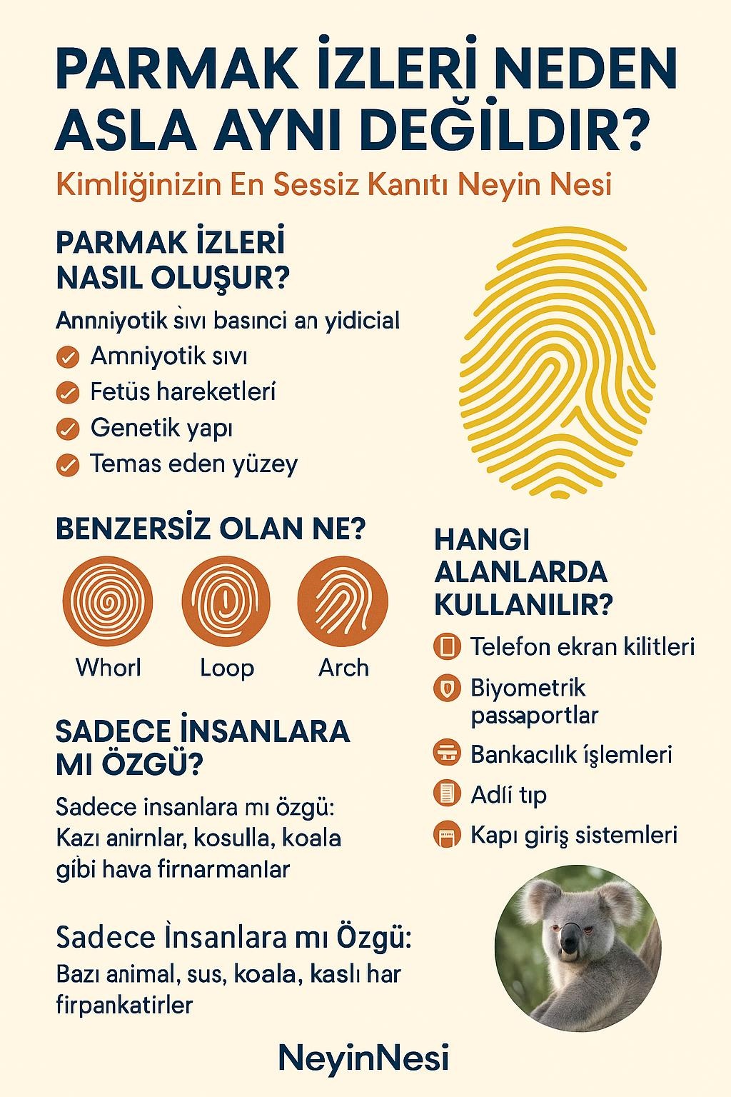 Parmak izi yapısı, parmak izi neden farklı?