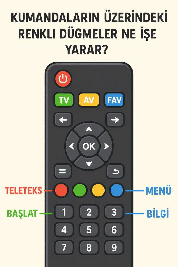 Akıllı TV Kumandası ve Renkli Işıklar