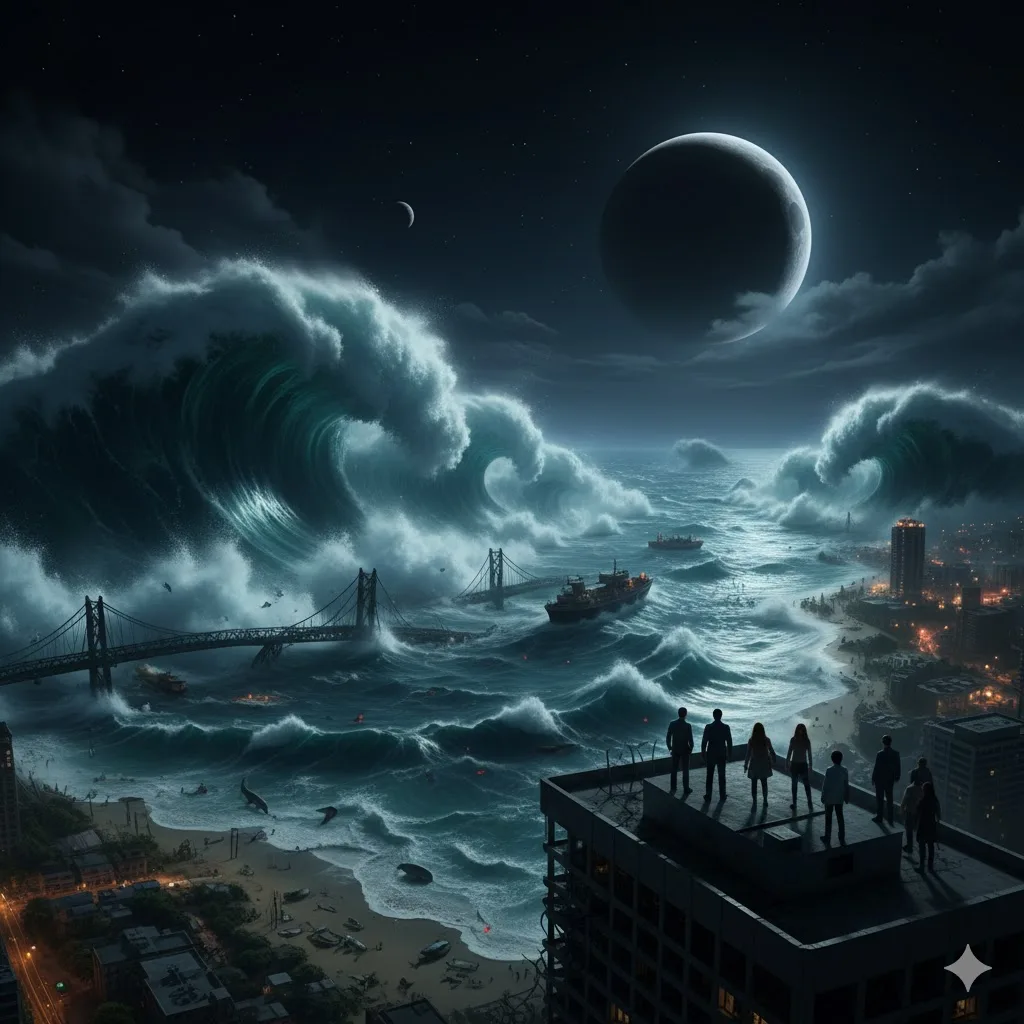 Eğer Ay Bir Gecede Dünyadan Kaybolsa: Gelgitler Nasıl Değişirdi? ay